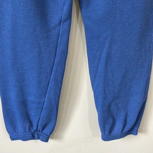 Aviator Nation Bolt Sweatpants Hand Sewn Blue Cinched Ankle Trendy Comfy Sz L - Picture 10 of 15